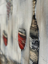 Lade das Bild in den Galerie-Viewer, Wein - Genuss. Einzelstück aus Spachtel- und Acryltechnik auf edler Leinwand 120 x 80cm