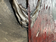 Lade das Bild in den Galerie-Viewer, Heavy Bull Red - Einzelstück aus Spachtel- und Acryltechnik auf Leinwand - 160 x 90cm