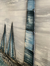 Lade das Bild in den Galerie-Viewer, Nordsee Liebe - Einzelstück aus Spachtel- und Acryltechnik auf edler Leinwand - 100 x 70cm