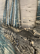 Lade das Bild in den Galerie-Viewer, Nordsee Liebe - Einzelstück aus Spachtel- und Acryltechnik auf edler Leinwand - 100 x 70cm