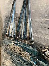 Lade das Bild in den Galerie-Viewer, Nordsee Liebe - Einzelstück aus Spachtel- und Acryltechnik auf edler Leinwand - 100 x 70cm