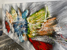 Lade das Bild in den Galerie-Viewer, Explosion der Farben - Einzelstück aus Spachtel- und Acryltechnik auf edler Leinwand - 150 x 50cm