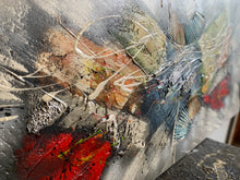 Lade das Bild in den Galerie-Viewer, Explosion der Farben - Einzelstück aus Spachtel- und Acryltechnik auf edler Leinwand - 150 x 50cm