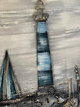 Lade das Bild in den Galerie-Viewer, Nordsee Liebe - Einzelstück aus Spachtel- und Acryltechnik auf edler Leinwand - 100 x 70cm
