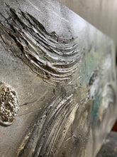 Lade das Bild in den Galerie-Viewer, Abstraktes Zentrum - Einzelstück aus Spachtel- und Acryltechnik auf edler Leinwand - 150 x 50cm
