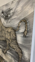 Laden und Abspielen von Videos im Galerie-Viewer, Heavy Bull Silver - Einzelstück aus Spachtel- und Acryltechnik auf edler Leinwand - 160 x 90cm
